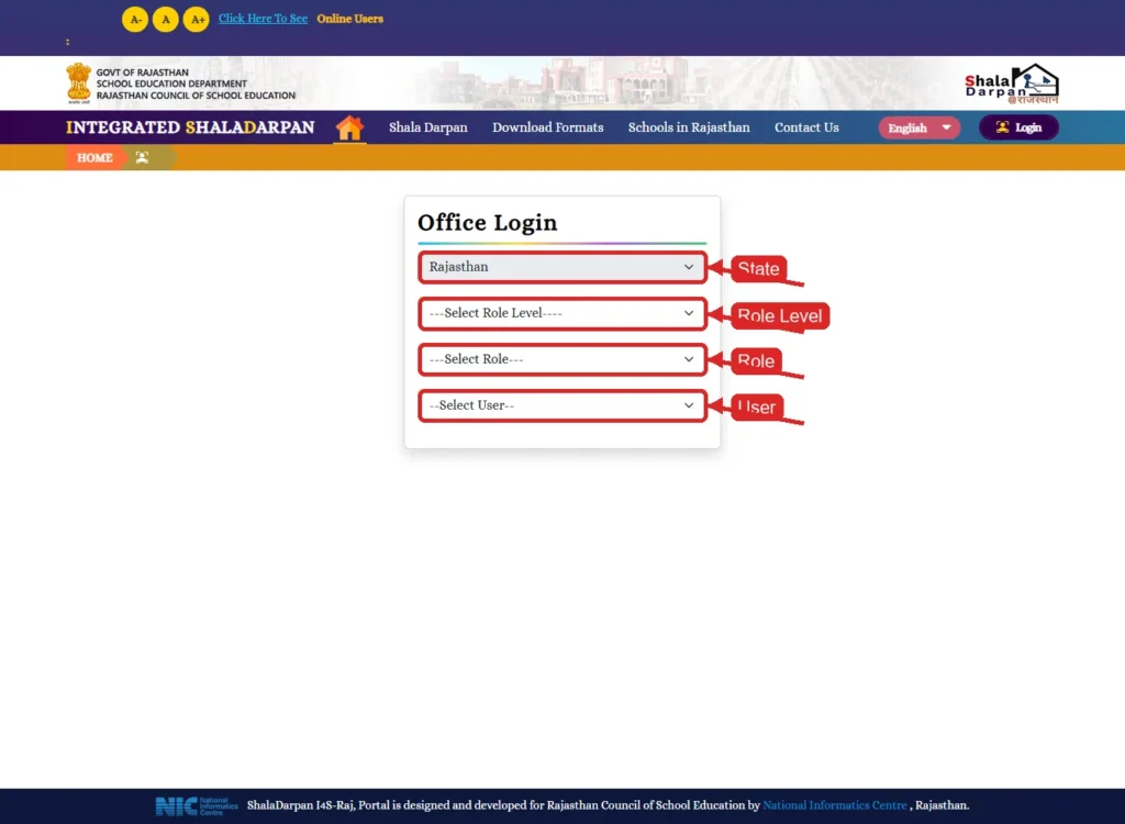 Shala Darpan Office Username Search